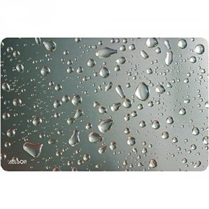 Allsop 29648 Widescreen Raindrop Mouse Pad - Metallic Design