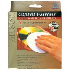 Allsop PEALS50100 (tm) 50100 Cd Fastwipes(tm), 20 Pk