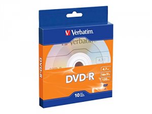 Verbatim 97957 (r)  4.7gb 120-minute 16x Dvd-rs, 10 Pk