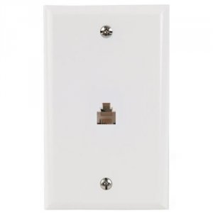 Voxx PERCATP247WHR Rca(r) Tp247whr Phone Jack Wall Plate