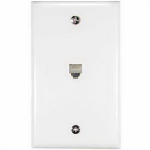 Voxx PERCATP247WHR Rca(r) Tp247whr Phone Jack Wall Plate