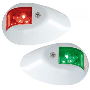 Perko 0602DP1WHT Led Side Lights - Redgreen - 12v - White Epoxy Coated