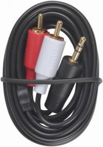 Voxx PERCAAH205R Rca Ah205r Mp3 3.5mm To 2 Rca Plugs Y-adapter, 3ft