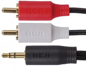 Voxx PERCAAH205R Rca Ah205r Mp3 3.5mm To 2 Rca Plugs Y-adapter, 3ft