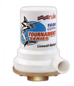 Rule 209B Tournament Series Bronze Base 1600 Gph Livewell Pump