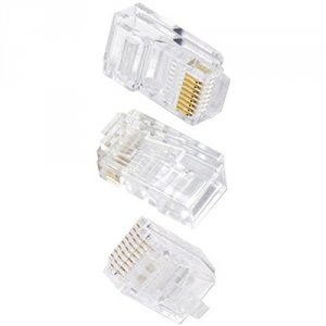 Ethereal RA48007 8-pin Cat-6 Crimp Connector44; 50 Pk Ethc6t