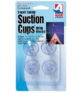 No 7500-77-1043 7500-77-3040 Suction Cups With Hooks, 4 Pk