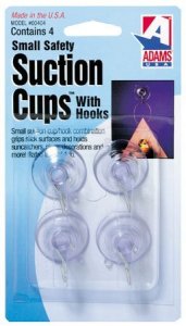 No 7500-77-1043 7500-77-3040 Suction Cups With Hooks, 4 Pk