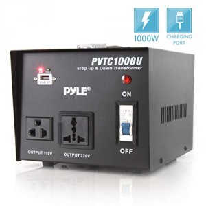 Pyle PVTC1000U Pro(r)  Step Up  Step Down Voltage Converter Transforme