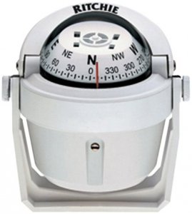 Ritchie B-51W B-51w Explorer Compass - Bracket Mount - White