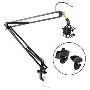 Pyle PMKSH04 Pro(r)  Universal Table Clamp Pro Boom Shock Microphone M