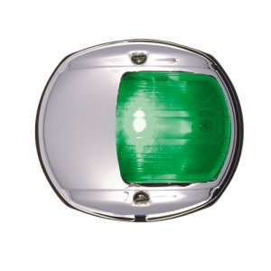 Perko 0170MSDDP3 Led Side Light - Green - 12v - Chrome Plated Housing