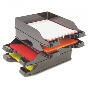 Deflecto DEF 63904 Docutray Multi-directional Stacking Tray - 2 Tier(s