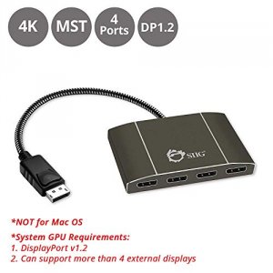 Siig DHCEDP0E12S1 Displayport 1.2 To 4port Disp