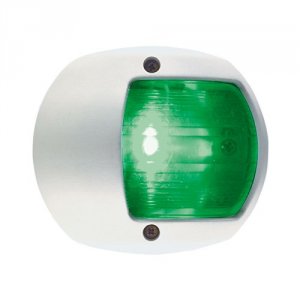 Perko 0170WSDDP3 Led Side Light - Green - 12v - White Plastic Housing