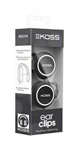 Koss KSC21 Sportclip Clip-on Headphones,black