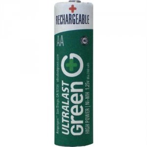 Ultralast ULGHP2AA Green High-power Rechargeables Aa Nimh Batteries44;