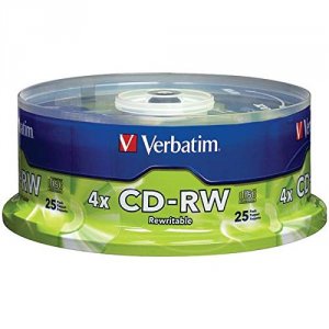 Verbatim 95169 Cd-rw 700mb 2x-4x With Branded Surface - 25pk Spindle -