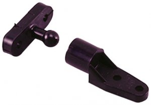 Perko 0559DP Door Catches - Black Nylon - Pair