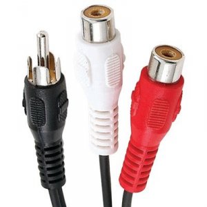 Axis PEPET20-7000 Axis(tm) Pet20-7000 Rca Y-adapter (1 Rca Plug To 2 R