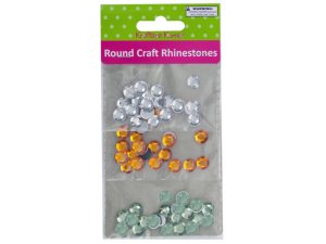 Bulk AC016 Faceted Round Craft Rhinestones