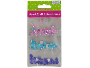 Krafters AC017 Faceted Heart Craft Rhinestones