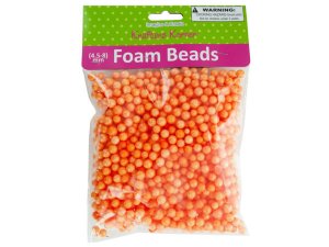 Krafters AC020 Large Orange Foam Craft Beads