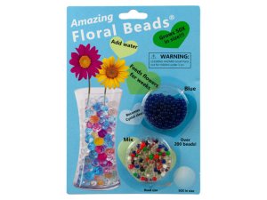 Bulk AT979 Floral Beads Blue  Mixed Colors