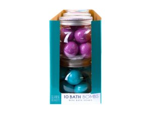 Bulk BB730 10 Pc Bath Bombs In Assorted Colors In Countertop Display