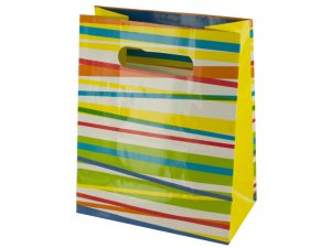 Bulk BG511 Multi-color Stripes Gift Bag