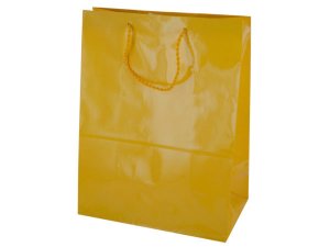 Bulk BH466 Large Solid Yellow Gift Bag