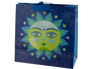 Bulk BH560 Decorative Sun Large Square Gift Bag