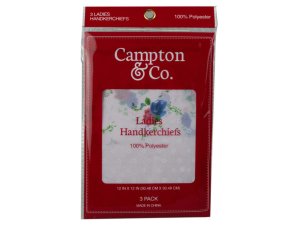 Bulk BH729 Ladies Handkerchief 3 Pack