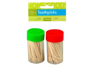 Bulk BH730 2 Pack Toothpicks With Dispenser