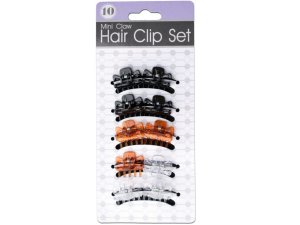 Bulk BI849 Mini Claw Hair Clip Set