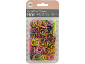 Bulk BI854 Snag-free Colored Hair Elastics Set