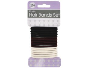 Bulk BI856 Basic Colors Hair Bands Set