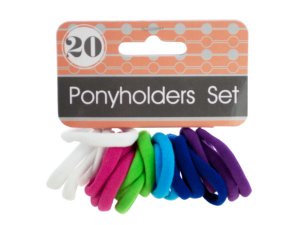 Bulk BI863 Colored Clasp Free Ponyholders Set