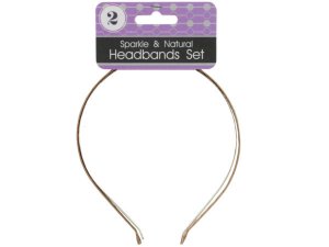 Bulk BI870 Sparkle  Natural Headbands Set