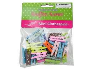 Krafters CC058 Miniature Colored Craft Clothespins