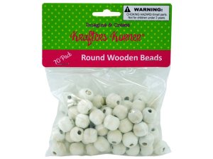 Krafters CC886 Round Wooden Beads