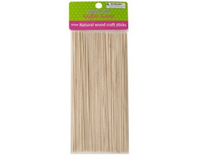 Krafters CG025 Skinny Natural Wood Craft Sticks