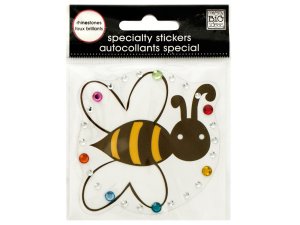 Bulk CG072 Bumblebee Rhinestone Specialty Sticker