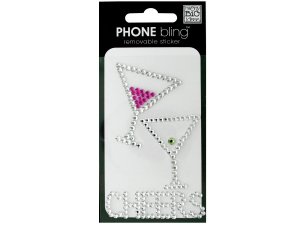 Bulk CG093 039;cheers039; Phone Bling Removable Stickers