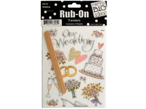 Bulk CG248 Wedding Rub-on Transfers