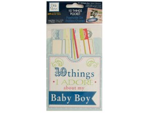 Bulk CG588 10 Things I Adore About My Baby Boy Journaling Pocket