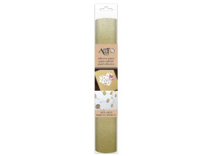 Bulk CS002 Self-adhesive Gold Glitter Craft Paper Roll