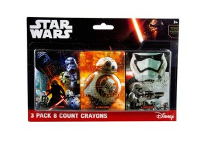 Bulk CT115 Star Wars 3 Pack 8 Count Crayons