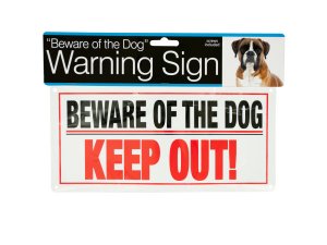 Bulk DI266 Dog Warning Sign