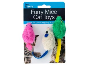 Tiny's DI549 Furry Mice Cat Toys Set